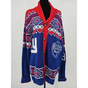 FOCO NFL Licensed New‎ York Giants Mens Sweater 2XL Christmas Sweater